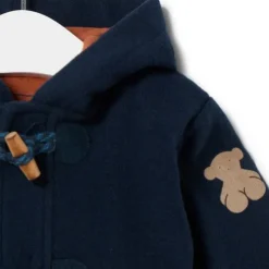 Abrigo con capucha Blue azul marino