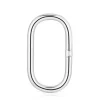 Anilla extra grande de plata Hold Oval
