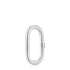 Anilla grande de plata Hold Oval