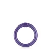 Anilla mediana de plata en color morado Hold