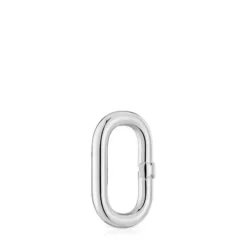 Anilla mediana de plata Hold Oval