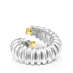 Anillo abierto bicolor Virtual Garden