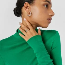 Anillo abierto de plata Bent