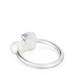 Anillo abierto de plata con perla cultivada Sweet Dolls