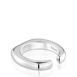 Anillo abierto de plata Line