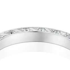 Anillo alianza de boda de oro blanco y diamantes 2,5 mm TOUS Alianzas