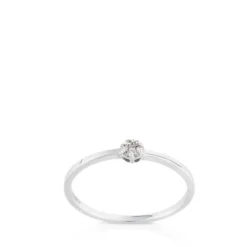 Anillo de oro blanco con diamantes TOUS Diamonds