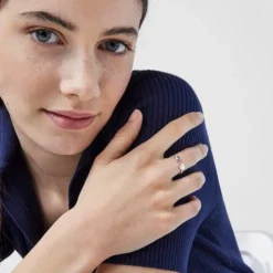 Anillo de plata con perlas cultivadas motivos oso y corazón Super Power