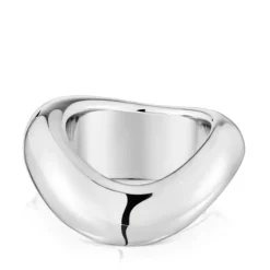Anillo mediano de plata Galia Basics