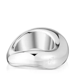 Anillo mediano de plata Galia Basics