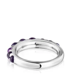 Anillo pequeño de plata y amatista Sugar Party