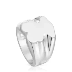 Anillo sello de plata oso 15 mm  Sweet Dolls