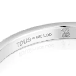Anillo solitario de platino con diamante talla brillante creado en laboratorio Les Classiques LGD
