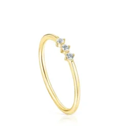 Anillo tira de oro y diamantes Les Classiques