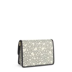 Bandolera mediana Audree Kaos Mini beige y negro