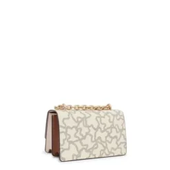 Bandolera pequeña solapa beige Kaos Icon