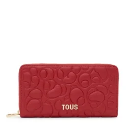 Billetera de piel roja TOUS Greta