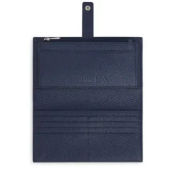 Billetera grande Flap de piel azul marino TOUS Miranda