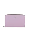 Billetera mediana malva New Dubai Saffiano