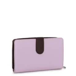 Billetera mediana malva New Dubai Saffiano