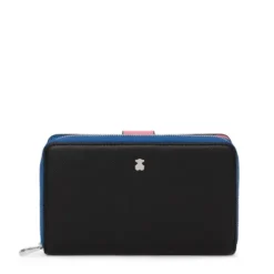 Billetera mediana New Dubai negro y azul