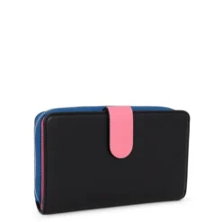 Billetera mediana New Dubai negro y azul