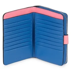 Billetera mediana New Dubai negro y azul