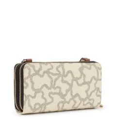 Billetera portamóvil beige Kaos Icon