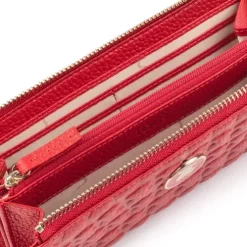 Billetero mediano Sherton de Piel roja