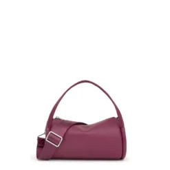 Bolso Duffle pequeño de piel burdeos TOUS Miranda