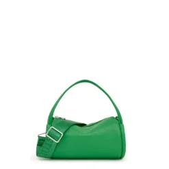 Bolso Duffle pequeño de piel verde TOUS Miranda