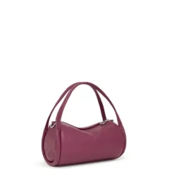 Bolso Duffle pequeño de piel burdeos TOUS Miranda