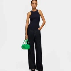 Bolso Duffle pequeño de piel verde TOUS Miranda