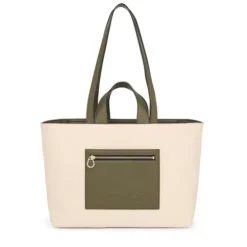 Capazo mediano beige y caqui TOUS Nanda