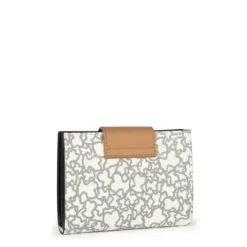 Cartera Kaos Mini beige y negro