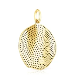 Colgante ATELIER Nenufar de oro y diamantes amarillos