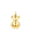Colgante con baño de oro 18 kt sobre plata y gemas Teddy Bear