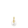 Colgante con baño de oro 18 kt sobre plata y perla Gloss