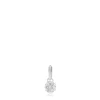 Colgante de oro blanco con diamantes motivo 4,4cm. Les Classiques