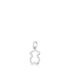 Colgante de oro blanco Silueta