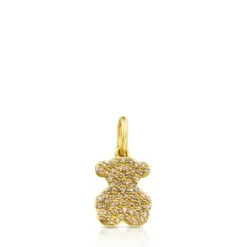 Colgante de oro con diamantes motivo oso 11mm Gem Power