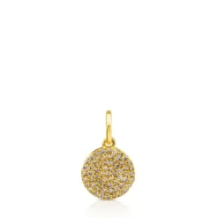 Colgante de oro con diamantes 10mm Gem Power