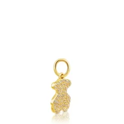 Colgante de oro con diamantes motivo oso 11mm Gem Power