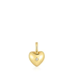 Colgante de oro y diamante corazón pequeño My Other Half