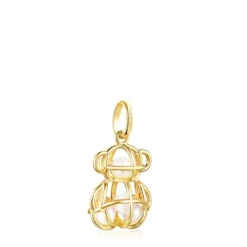 Colgante de oro y perlas Costura