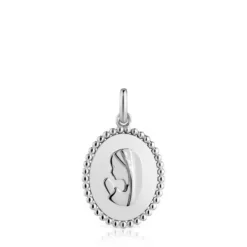 Colgante medalla de plata Devoción
