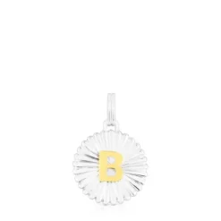 Colgante medalla letra B bicolor TOUS Alphabet