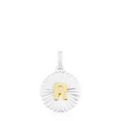 Colgante medalla letra R bicolor TOUS Alphabet