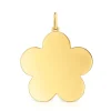 Colgante mediano flor con baño de oro 18 kt sobre plata 27 mm Sweet Dolls