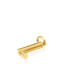 Colgante mediano letra L con baño de oro 18 kt sobre plata Alphabet